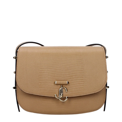 Borsa a tracolla Jimmy Choo in pelle marrone