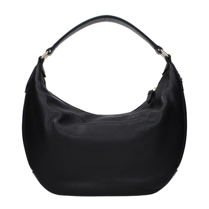 Sac porté épaule Jimmy Choo en cuir noir