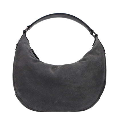 Sac à bandoulière Jimmy Choo en cuir gris