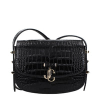 Jimmy Choo Black Leather Crossbody Bag