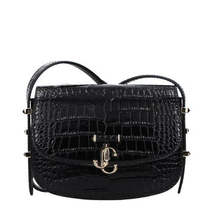Jimmy Choo Black Leather Crossbody Bag
