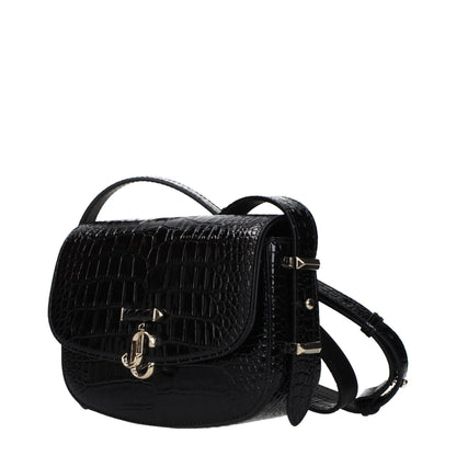Jimmy Choo Black Leather Crossbody Bag