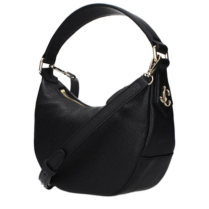 Sac à main en cuir noir Jimmy Choo