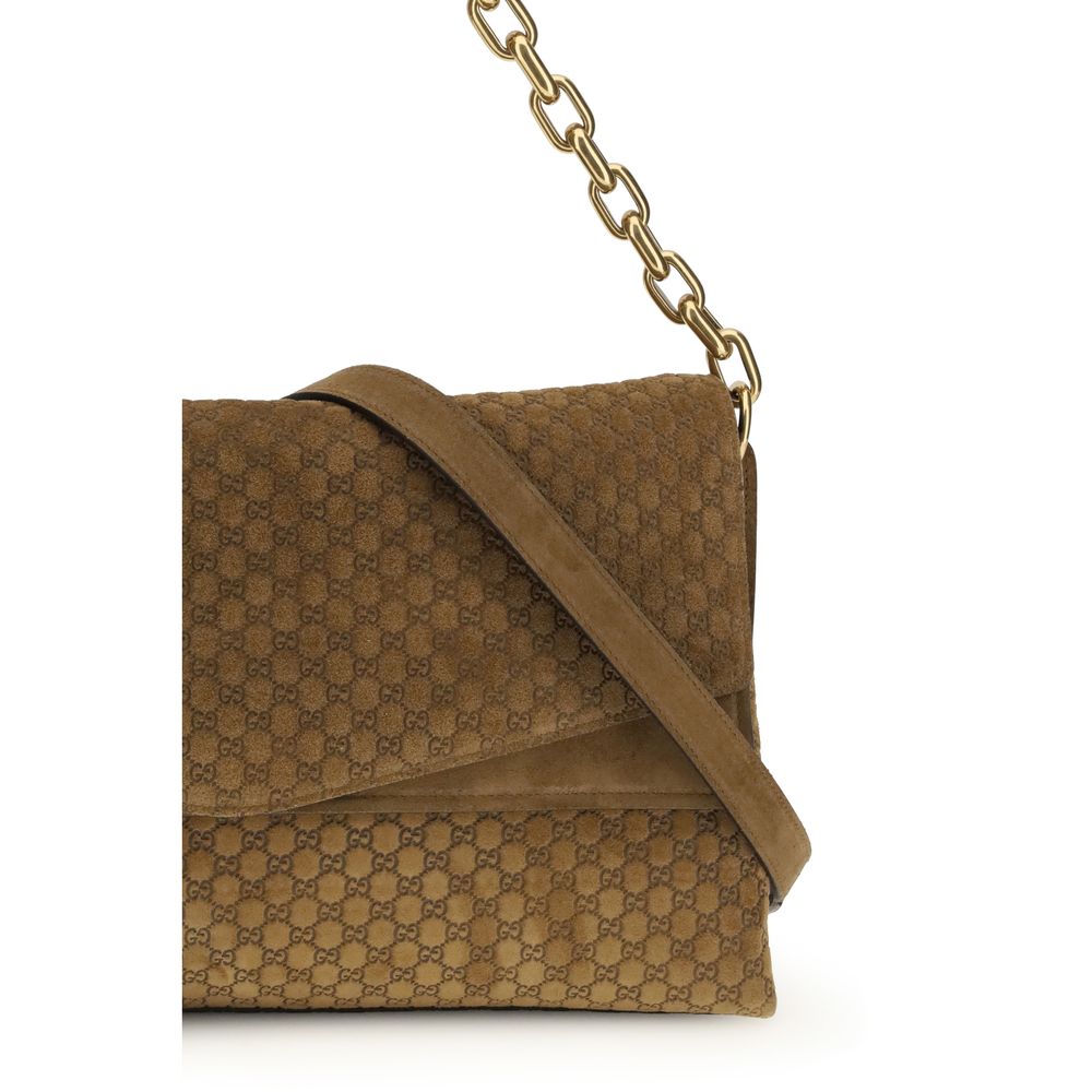 Gucci Beige Calf Leather Bos Taurus Handbag