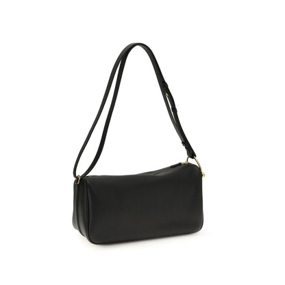 Borsa a spalla Gucci in pelle di vitello nera Bos Taurus
