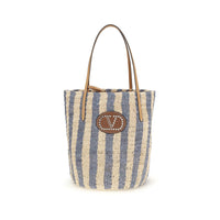 Sac Seau en Rafia Multicolore Valentino Garavani