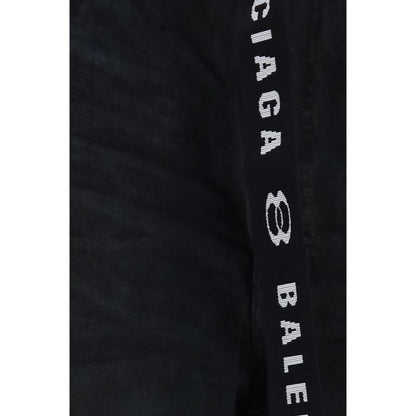 Shorts Balenciaga en coton noir (style bermuda)