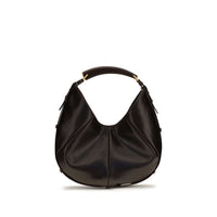 Borsa a spalla Saint Laurent in pelle di vitello marrone Bos Taurus