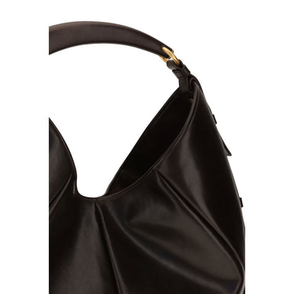 Borsa a spalla Saint Laurent in pelle di vitello marrone Bos Taurus