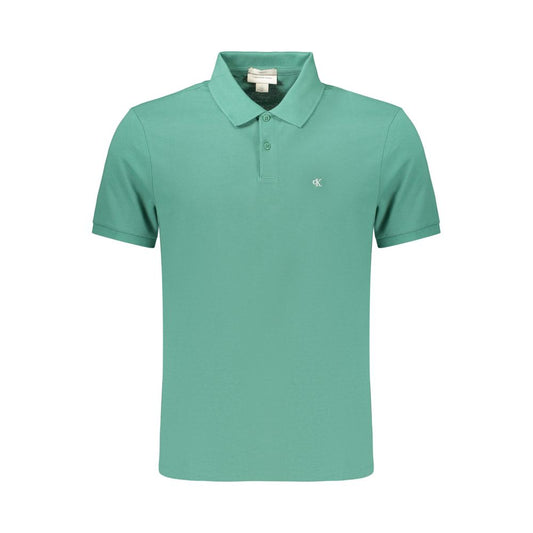Polo da uomo Calvin Klein in cotone verde