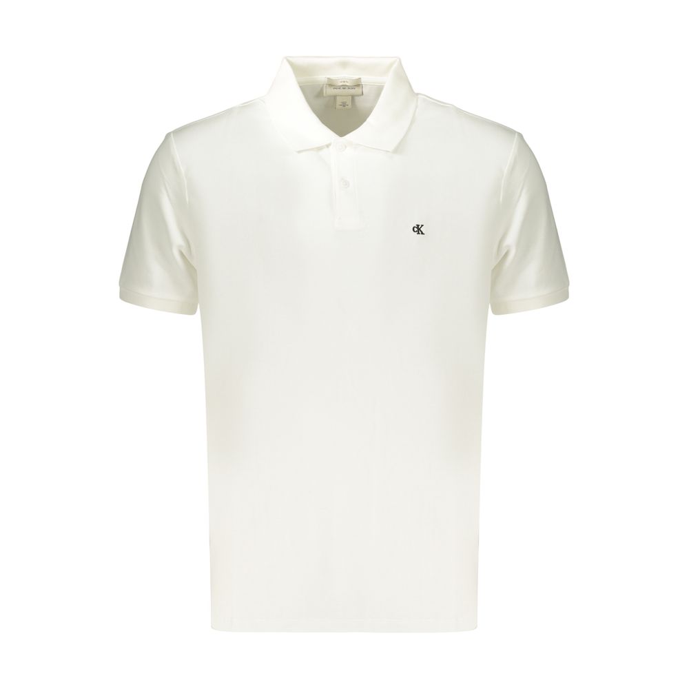 Polo Calvin Klein en coton blanc pour homme