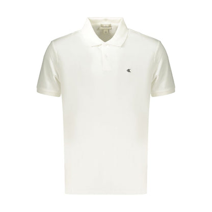 Polo Calvin Klein en coton blanc pour homme