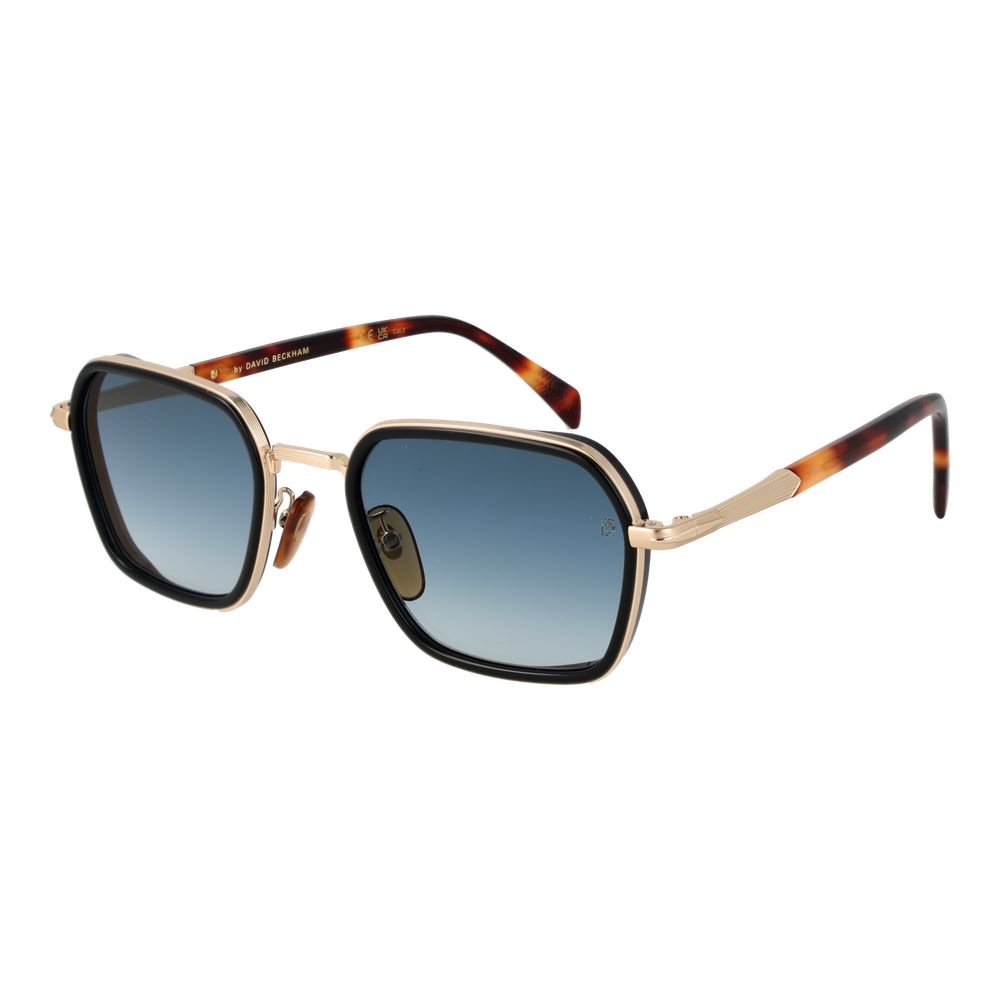 Lunettes de soleil David Beckham en métal doré