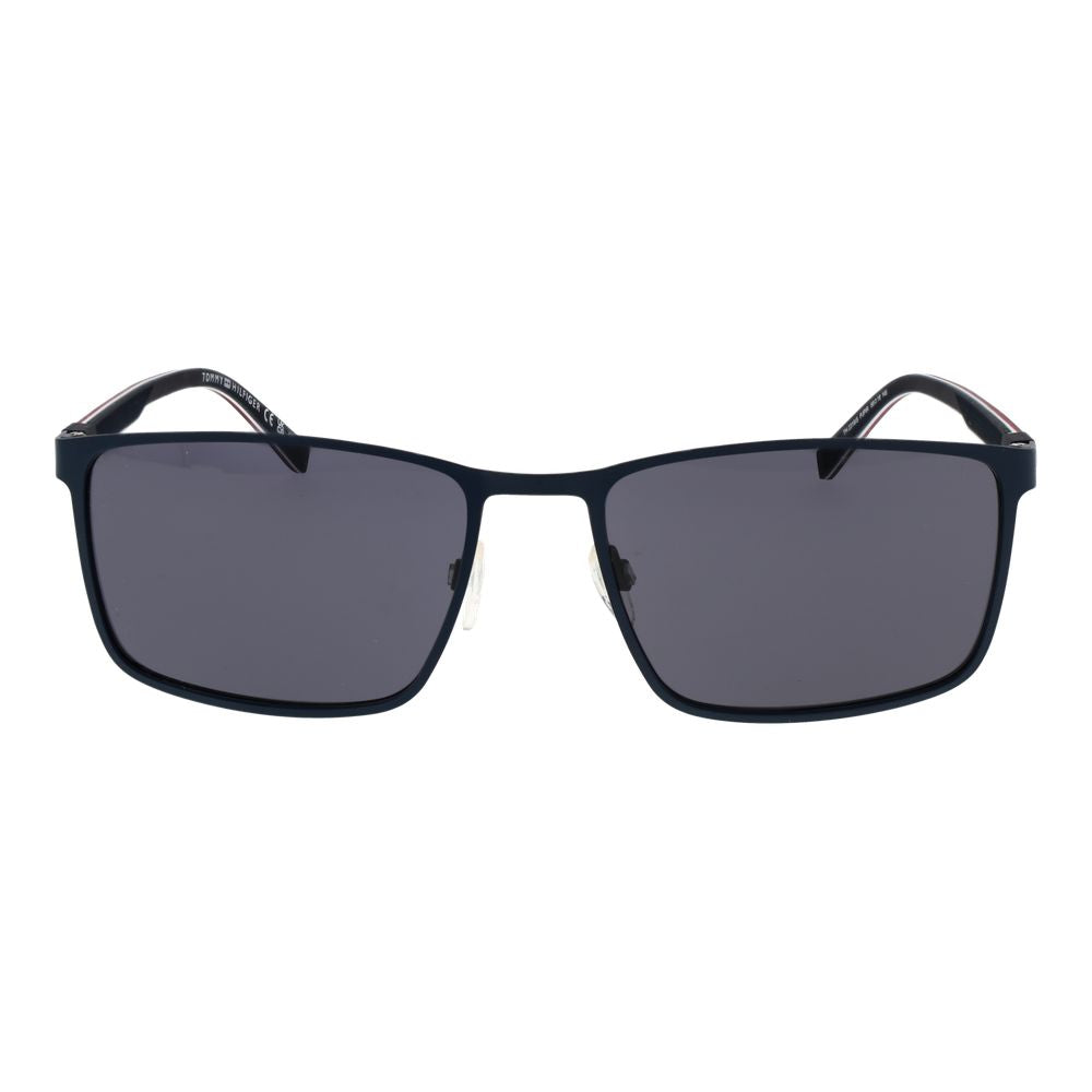 Lunettes de soleil en métal bleues Tommy Hilfiger