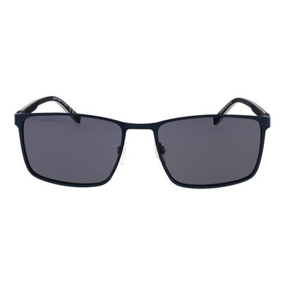 Lunettes de soleil en métal bleues Tommy Hilfiger