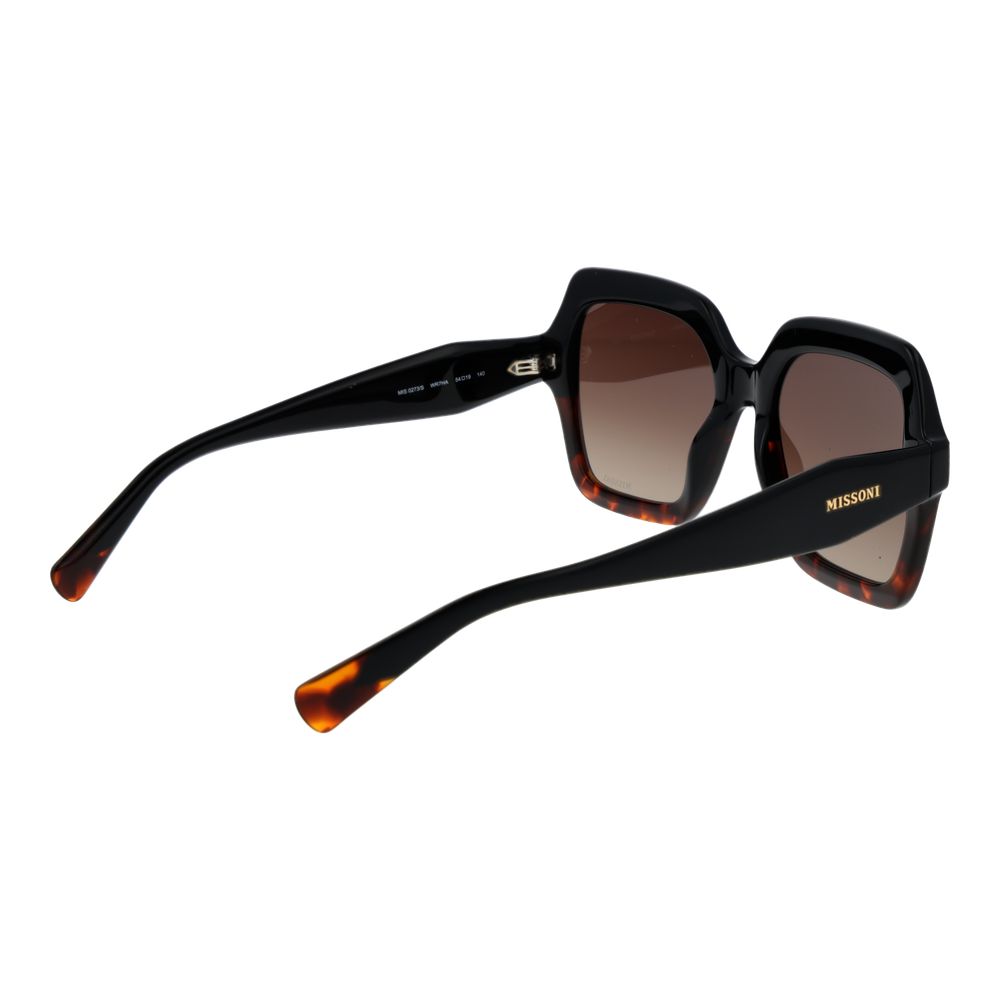 Lunettes de soleil Missoni en acétate noir