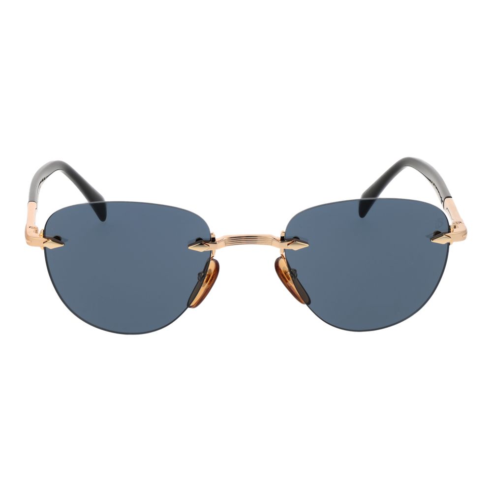 Lunettes de soleil David Beckham en métal or rose