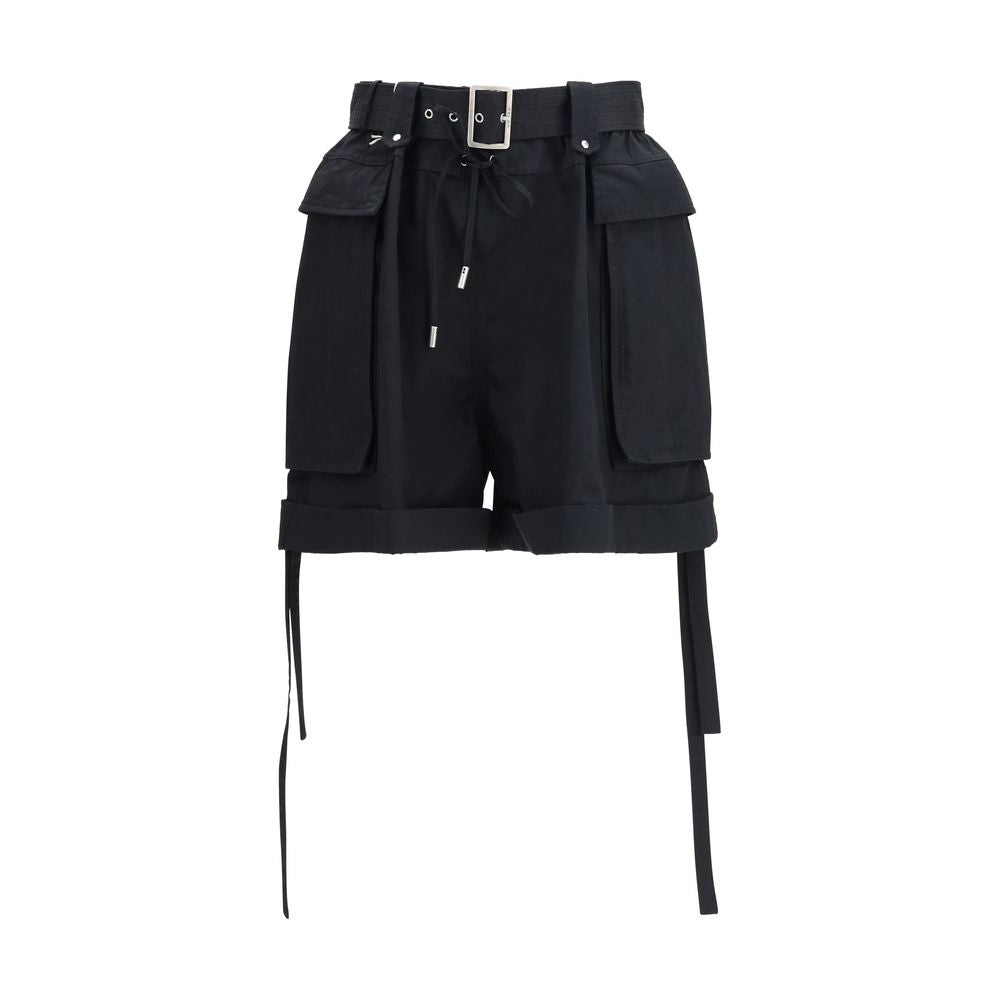 Shorts Bermudes Alexander McQueen en Coton Noir