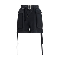 Shorts Bermudes Alexander McQueen en Coton Noir