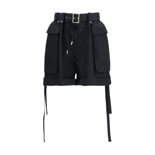 Alexander McQueen Bermuda in cotone nero