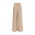 Pantaloni a zampa beige Balenciaga
