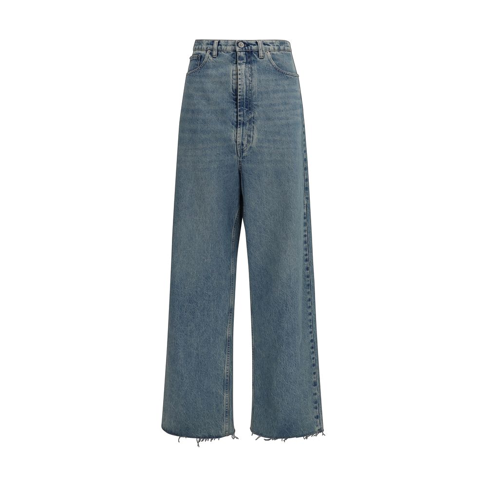 Jean en coton bleu taille haute Maison Margiela