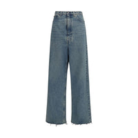 Jean en coton bleu taille haute Maison Margiela
