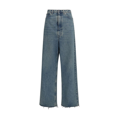 Jean en coton bleu taille haute Maison Margiela