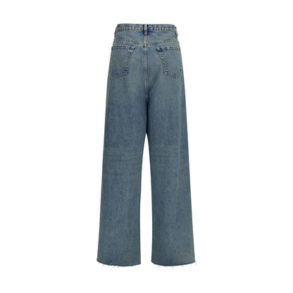 Jean en coton bleu taille haute Maison Margiela
