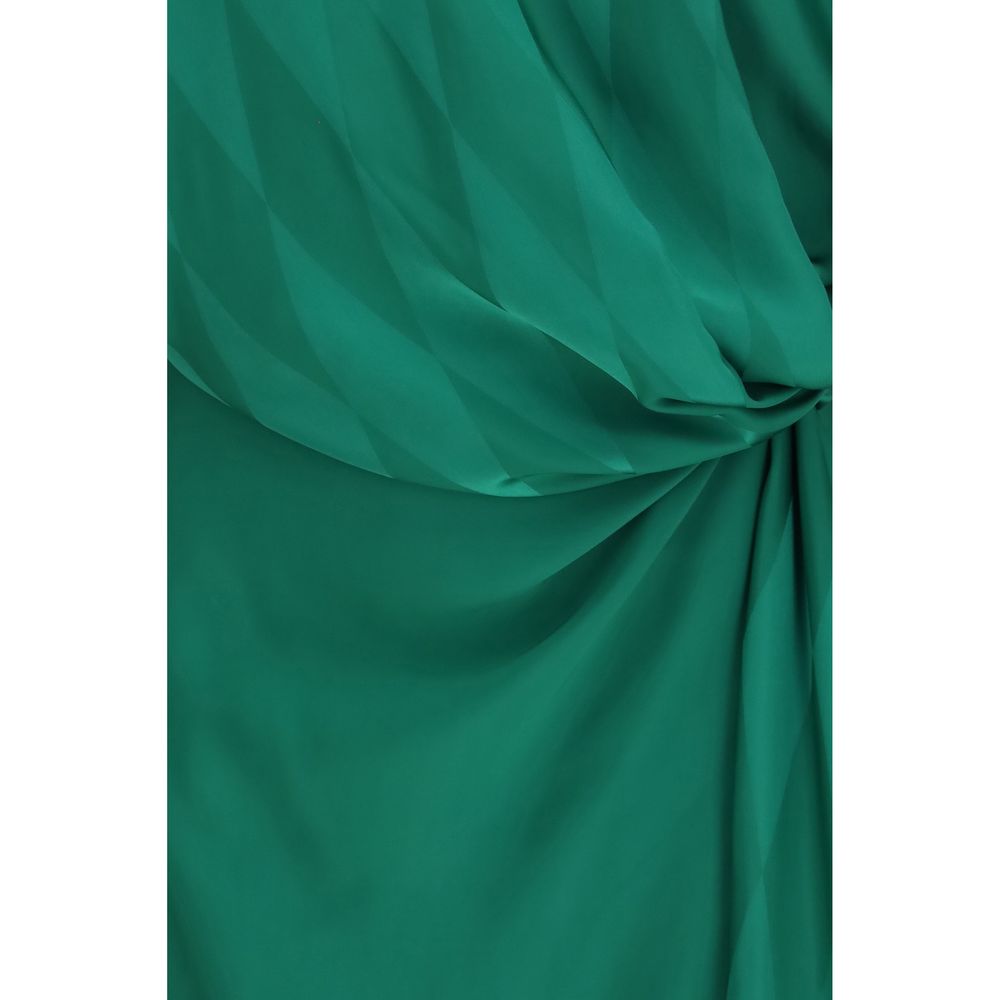 Robe décontractée en soie bicolore Versace