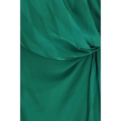 Robe décontractée en soie bicolore Versace