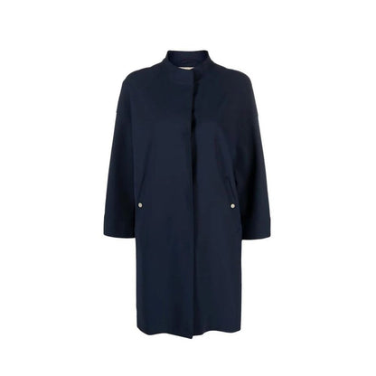 Herno Cappotto Blu in Elastan