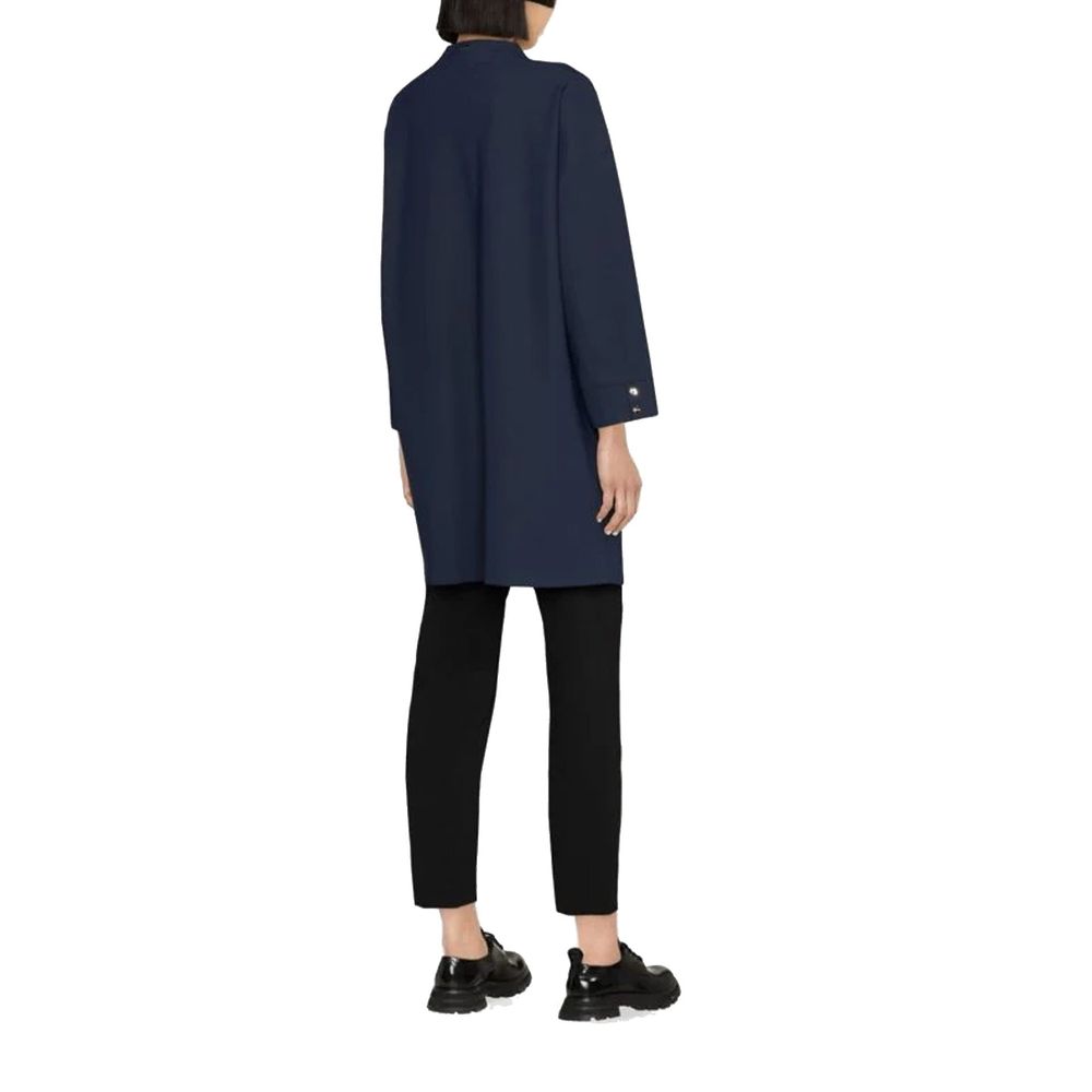Herno Cappotto Blu in Elastan