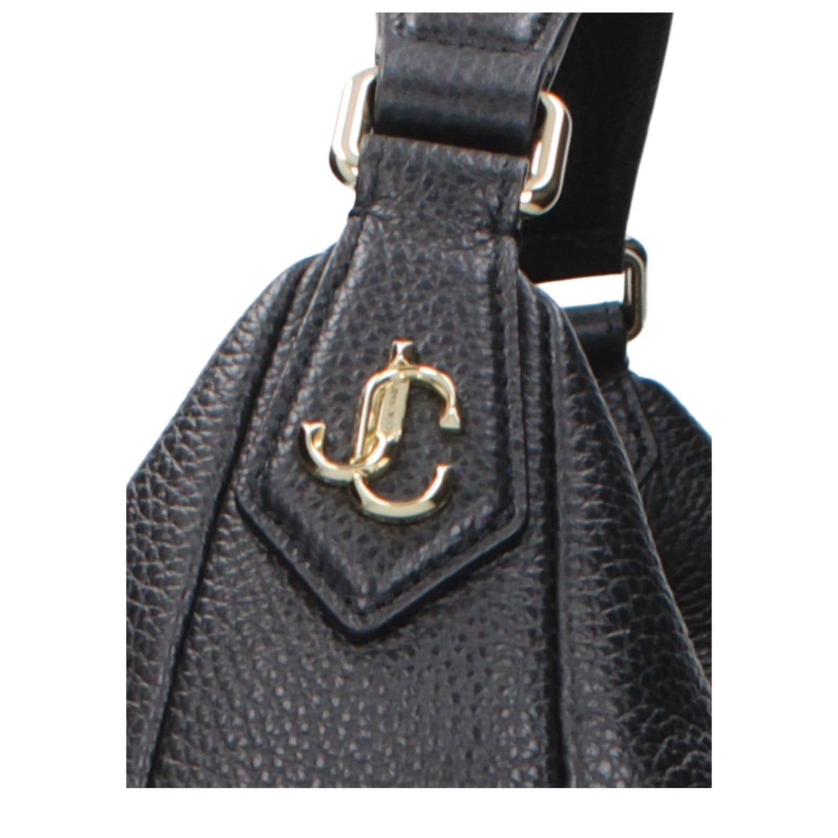 Sac porté épaule Jimmy Choo en cuir noir