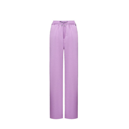 Pantaloni casual in poliestere Herno Purple