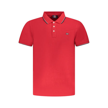 Norvegia 1963 Polo da Uomo in Cotone Rosso