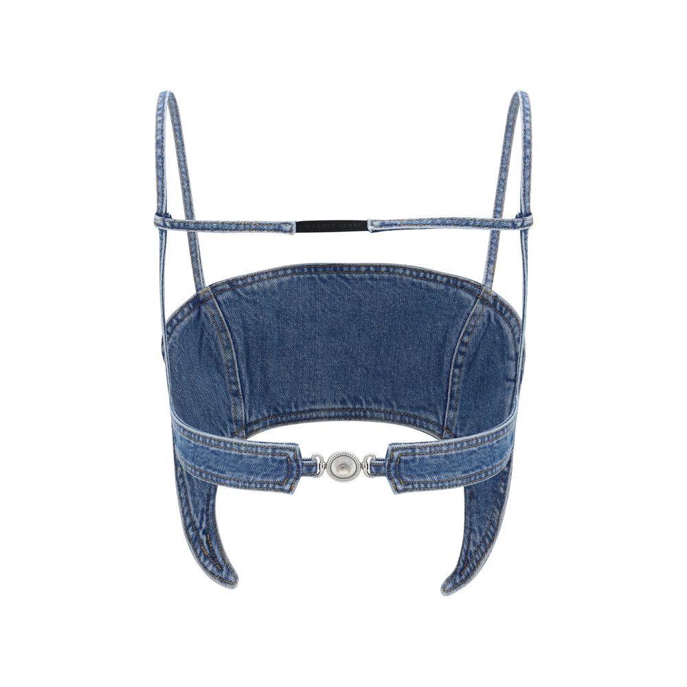 Chemise en jean bleue Marine Serre