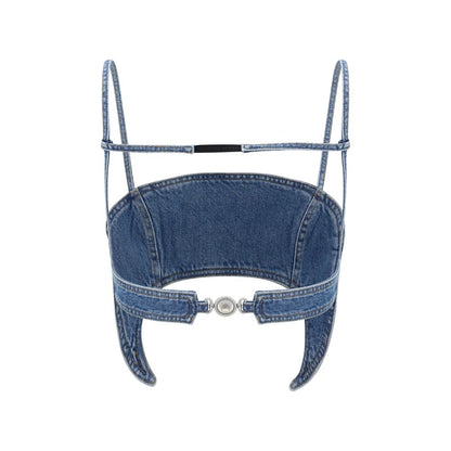Chemise en jean bleue Marine Serre
