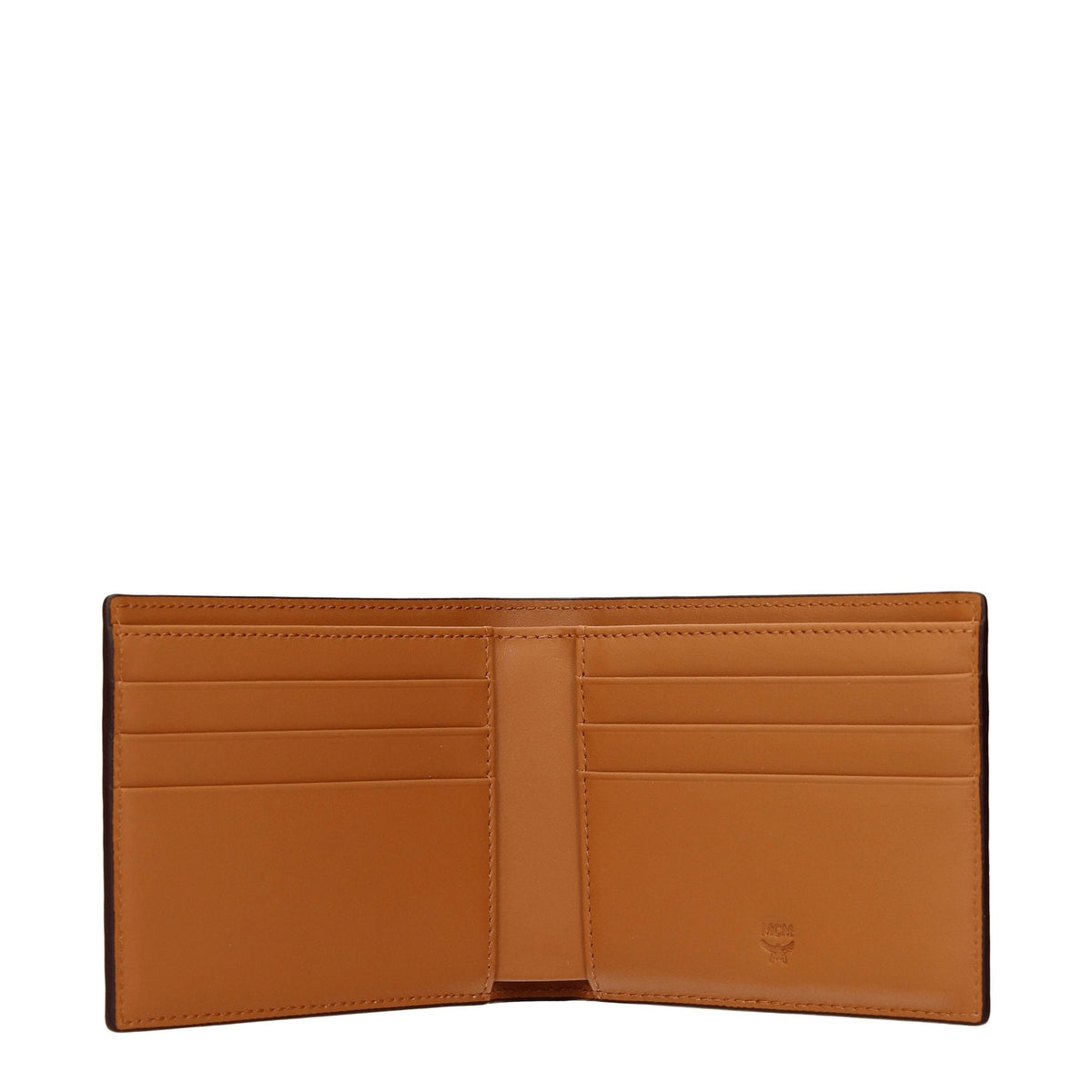 Portefeuille MCM en tissu marron