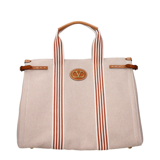 Borsa Valentino Garavani in Tessuto Beige