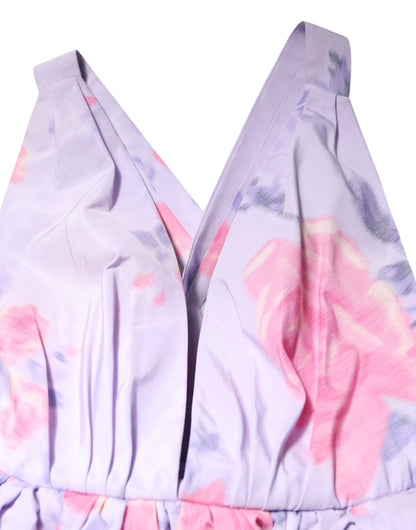 Robe longue multicolore à imprimé floral Philosophy di Lorenzo Serafini