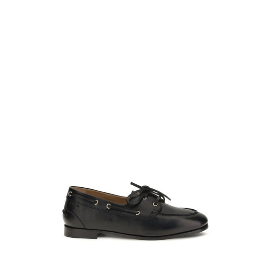 Mocassini slip-on Bally in pelle di vitello nera Bos Taurus