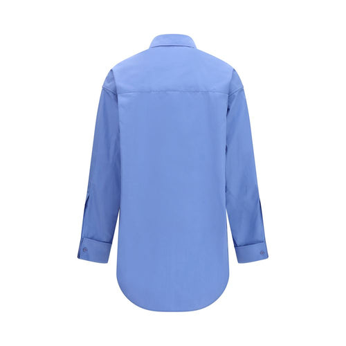 Chemise Balenciaga en coton bleu