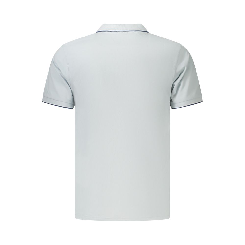Polo da uomo Coveri Moving Azzurro in cotone