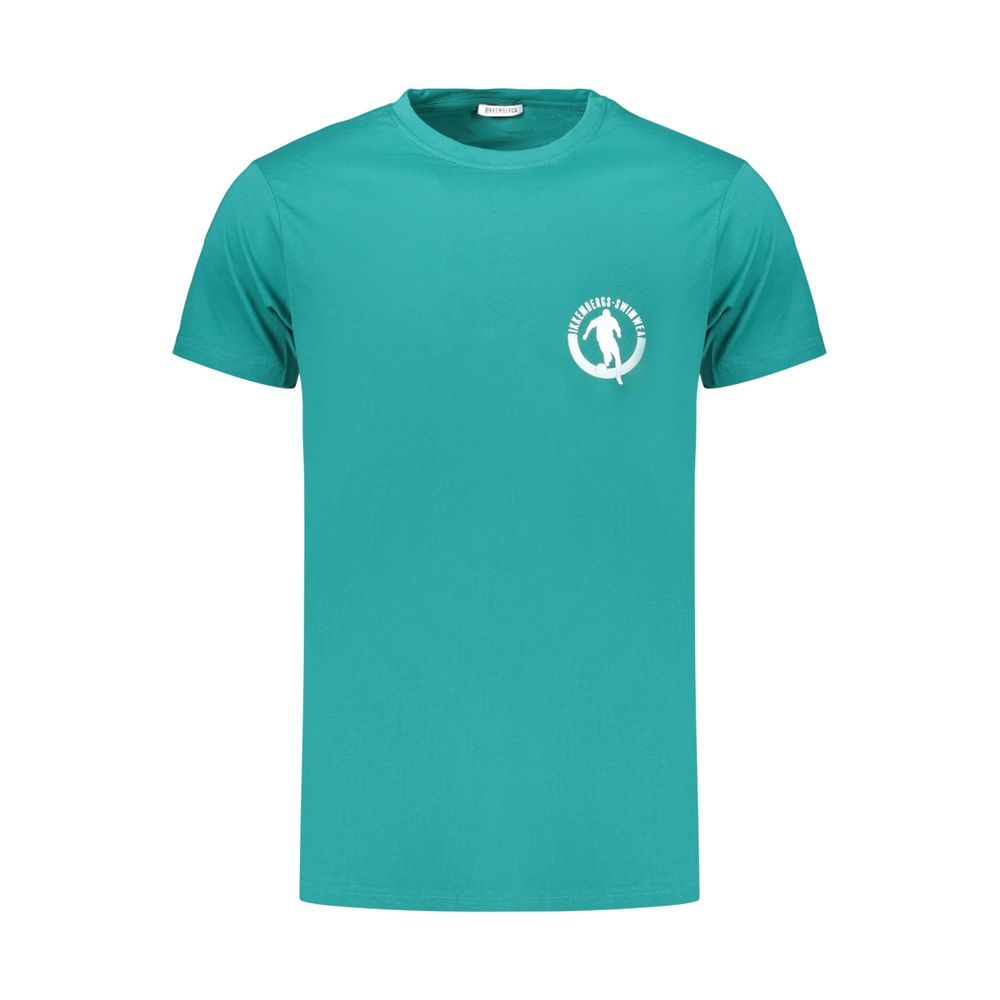 Bikkembergs T-shirt da Uomo Verde in Cotone