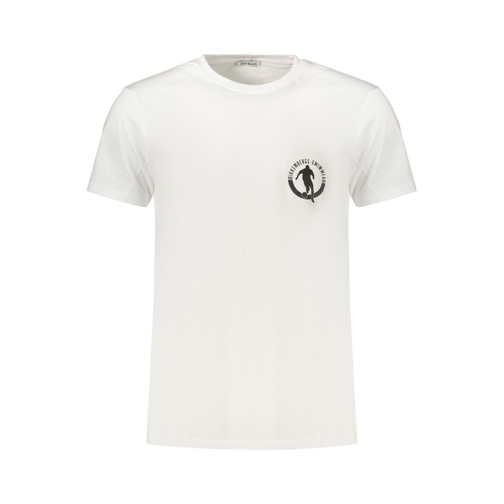 T-Shirt Uomo Bikkembergs in Cotone Bianco