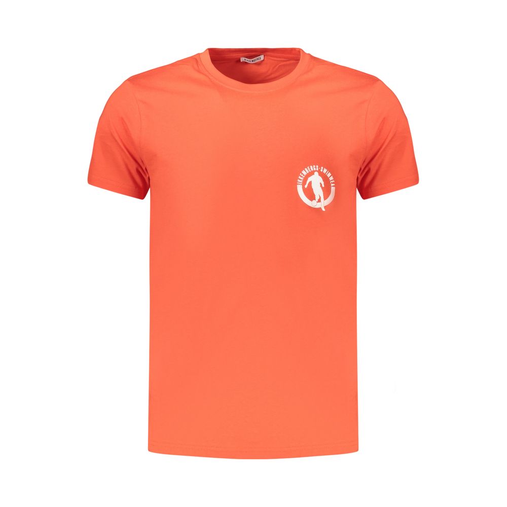 T-Shirt Bikkembergs da uomo in cotone arancione