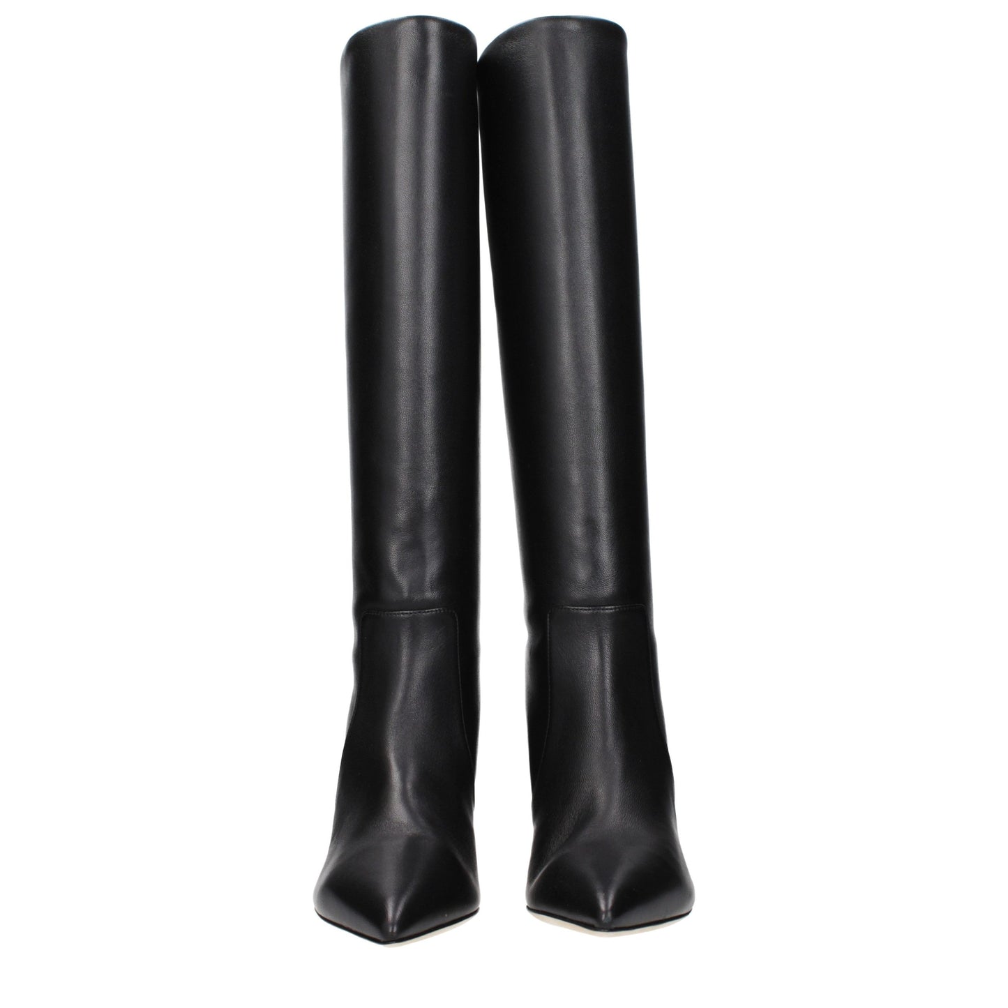 Paris Texas Black Leather Ankle Boots
