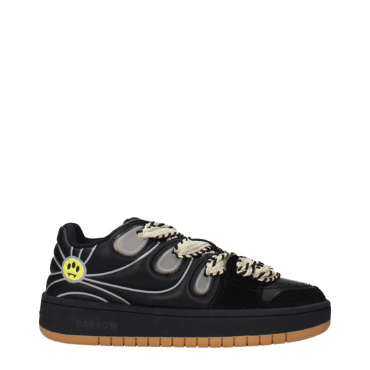 Baskets basses en cuir noir Barrow