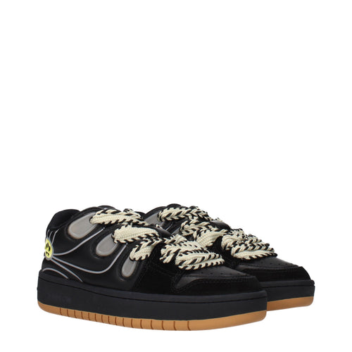 Zapatillas bajas Barrow de cuero negro
